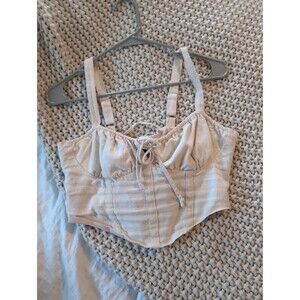 Forever 21 small crop top corset style